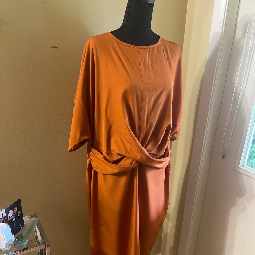 Elegant Orange Dress